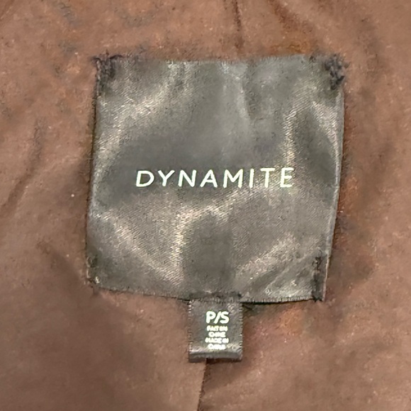 Dynamite Brown Fabric Label - Picture 2 of 3